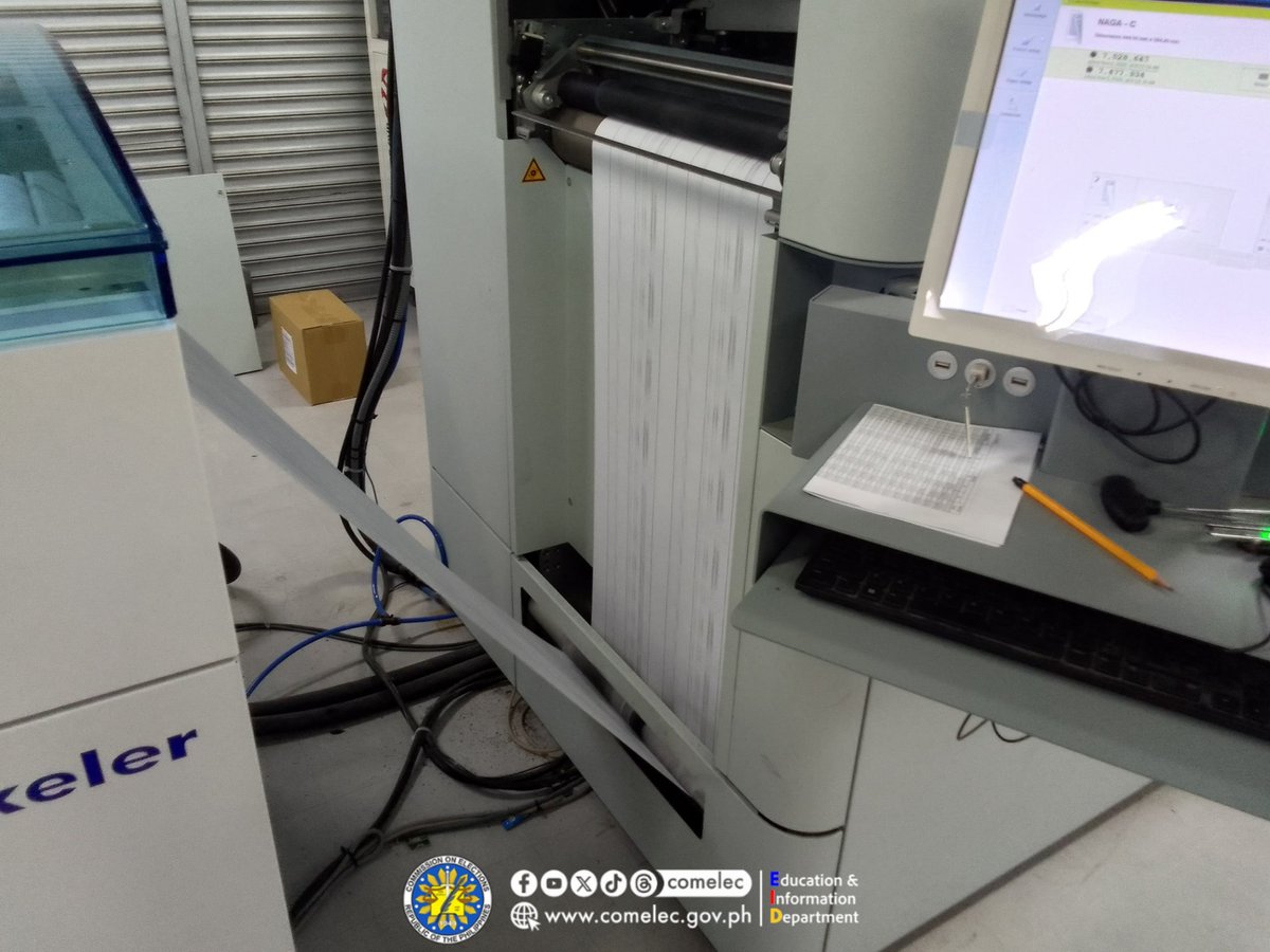 COMELEC's tweet photo. 𝗛𝗔𝗣𝗣𝗘𝗡𝗜𝗡𝗚 𝗡𝗢𝗪 ⏰

𝐏𝐫𝐢𝐧𝐭𝐢𝐧𝐠 𝐨𝐟 𝐎𝐟𝐟𝐢𝐜𝐢𝐚𝐥 𝐁𝐚𝐥𝐥𝐨𝐭𝐬 𝐟𝐨𝐫 𝐭𝐡𝐞 𝐍𝐚𝐠𝐚 𝐂𝐢𝐭𝐲 𝐏𝐥𝐞𝐛𝐢𝐬𝐜𝐢𝐭𝐞 𝐚𝐧𝐝 𝐁𝐚𝐭𝐚𝐧𝐞𝐬 𝐒𝐩𝐞𝐜𝐢𝐚𝐥 𝐄𝐥𝐞𝐜𝐭𝐢𝐨𝐧

#COMELEC 
#2026BatanesSpecialElection
#2026NagaCityPlebiscite https://t.co/wFDuarGmU6