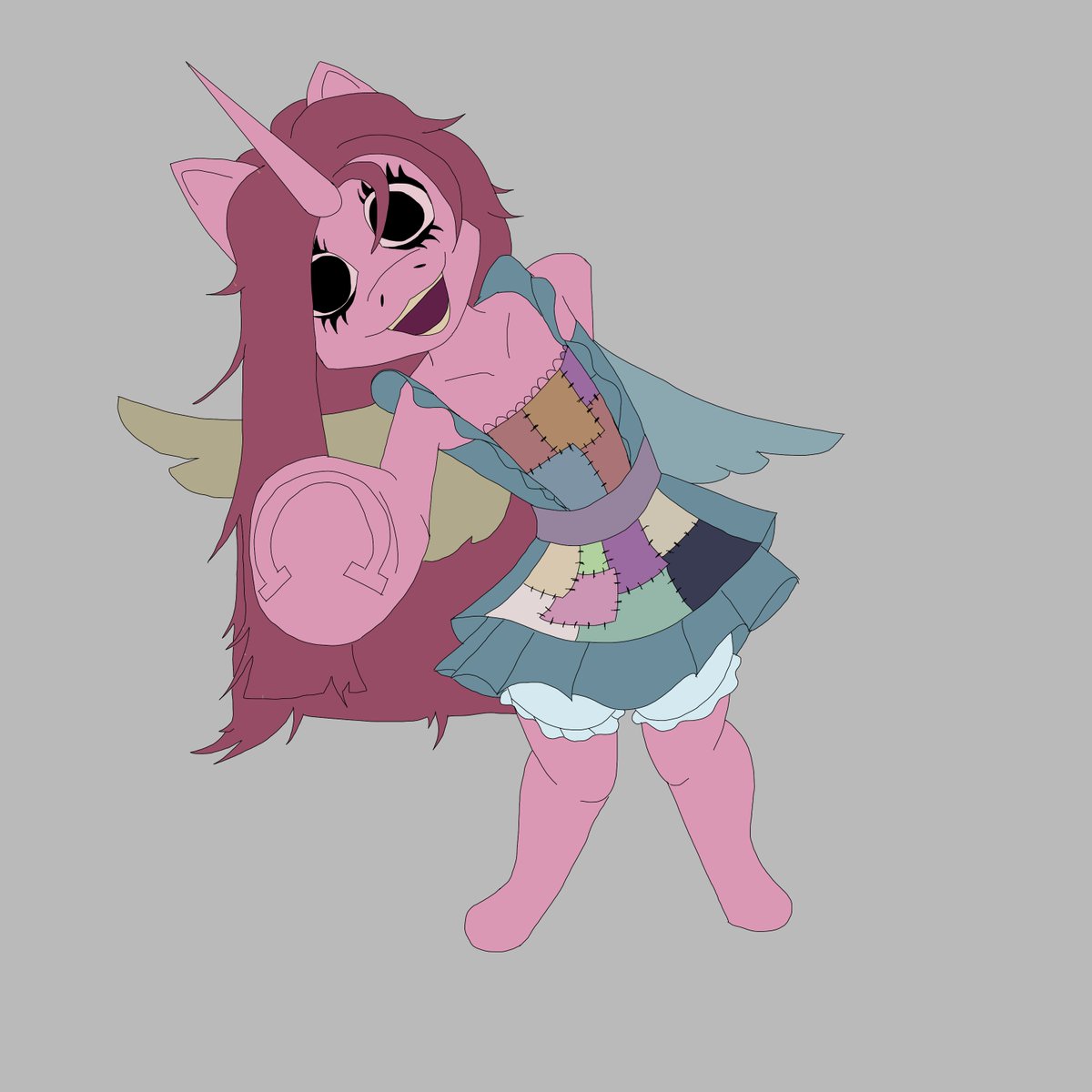 MendaxIsDumb's tweet photo. Pillartober Day 12 but extra late, QT-Pie 
i forgor her tail and the colors are flat sorry :( 
ill finish some the drawing tomorrow! #Pillartober #pillarchase https://t.co/sX12KJLqfN