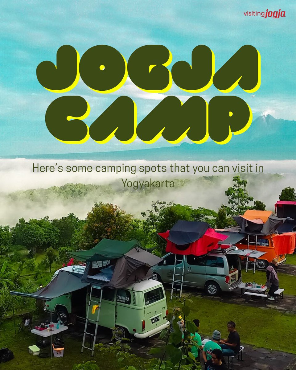 visiting_jogja's tweet photo. From Watu Tapak's city lights to Ledok Sambi's riverside calm and Klangon Hill's Merapi sunrise, here are 3 camping spots to try. 

Swipe through the pics! 

#Borobudur #Prambanan #VisitingJogja #Camping #Merapi https://t.co/6ipOPOSDJt