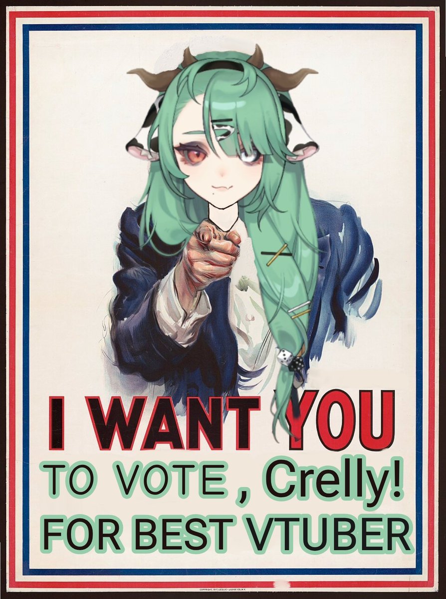 AXLP_LaZEReD's tweet photo. Fuck it, I might have done like 5 "vote for Crelly" posts so far, but I simply must use this art AND GOD DAMN I LOVE CRELLY &amp; WANT HER TO GET ALL THE LOVE &amp; SUPPORT SHE TRULY DESERVES 

#VoteForCrelly

JOIN THE COWSADE, VOTE FOR CRELLY, SHE TRULY DESERVES IT ALL 💙
WE NEED YOU🫵 https://t.co/OZrKVqOGpM