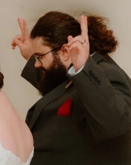 katryn0_'s tweet photo. two years married (TODAY) and still kicking my feet over this absolute goober. sickening. disgusting. wouldn't change a thing. https://t.co/yjXT17LgoO