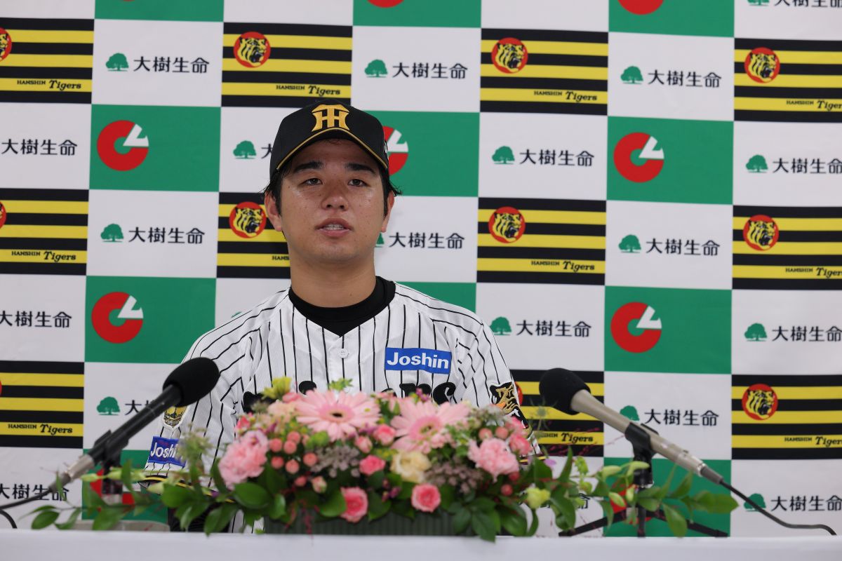 TigersDreamlink's tweet photo. 20日(火)、9・10月度の「大樹生命月間MVP賞」が発表され、 #髙橋遥人 選手がセ・リーグ投手賞を受賞しました。
髙橋選手は、今シーズン3・4月度、5月度、6月度に続き4回目の受賞となります。
▼会見の様子はこちらから
https://t.co/aT6sNwDrcU

#阪神タイガース
#熱覇 https://t.co/TQEAi1xSXk