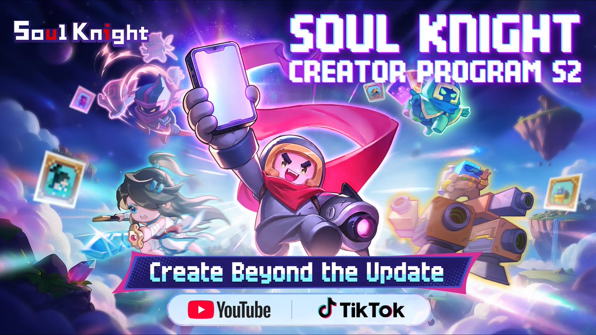 ChillyRoom's tweet photo. Soul Knight Creator Program S2 IS HERE!🔥

Your creativity deserves the spotlight!
⚔️ Build & Guide
🎉 Fun & Moments
🎨 Fan Creation

No follower threshold. No version restrictions. Every approved submission earns in-game rewards, with cash rewards of up to $500 on YouTube or $400 on TikTok!
📅 Oct 20 – Nov 8 (UTC+8)

Ready to turn your creativity into rewards?
📝 Join now: https://t.co/tH5AtqHRjd
📖 Official Guideline: https://t.co/zU3Ngitwvw
❓ FAQ: https://t.co/w4A4A94oZ7
#soulknight #roguelike
