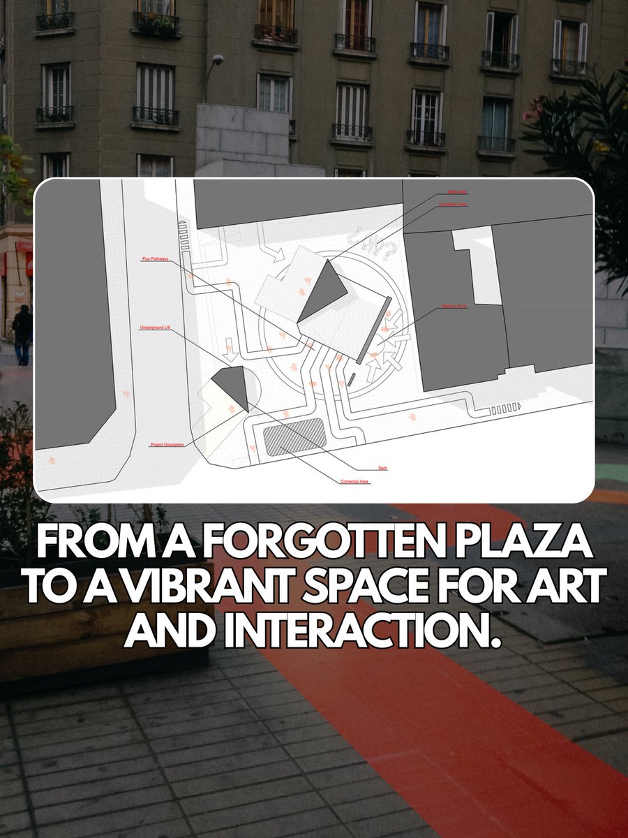 100architects's tweet photo. In 2015, we experimented with colored tape on a plaza in Santiago.
A small intervention that helped shape the design philosophy behind 100architects today.
Big journeys can start with a few lines.
#100architects #UrbanDesign #Architecture #PublicSpace #HuellasArtes https://t.co/KHQG2vkkDp