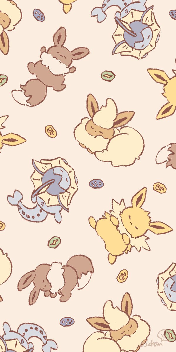 0_i_chan's tweet photo. いつもブースターばかり描いているので、久しぶりにシャワーズとサンダースも https://t.co/316v0zCk6S