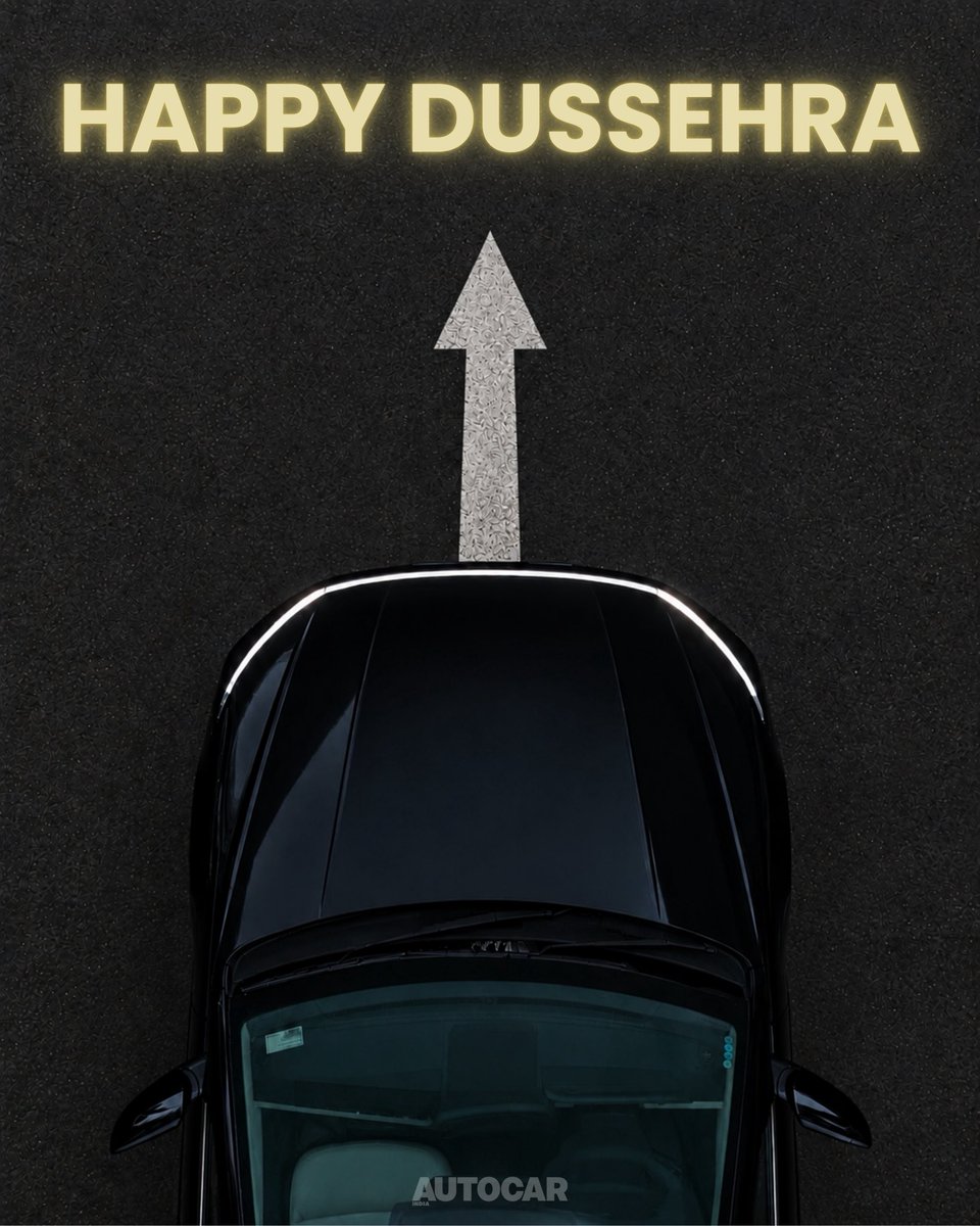 autocarindiamag's tweet photo. This Dussehra, may every road ahead lead to victory 🏹 Autocar India wishes you a safe, joyful and triumphant drive into new beginnings https://t.co/YQYHTkrZXt