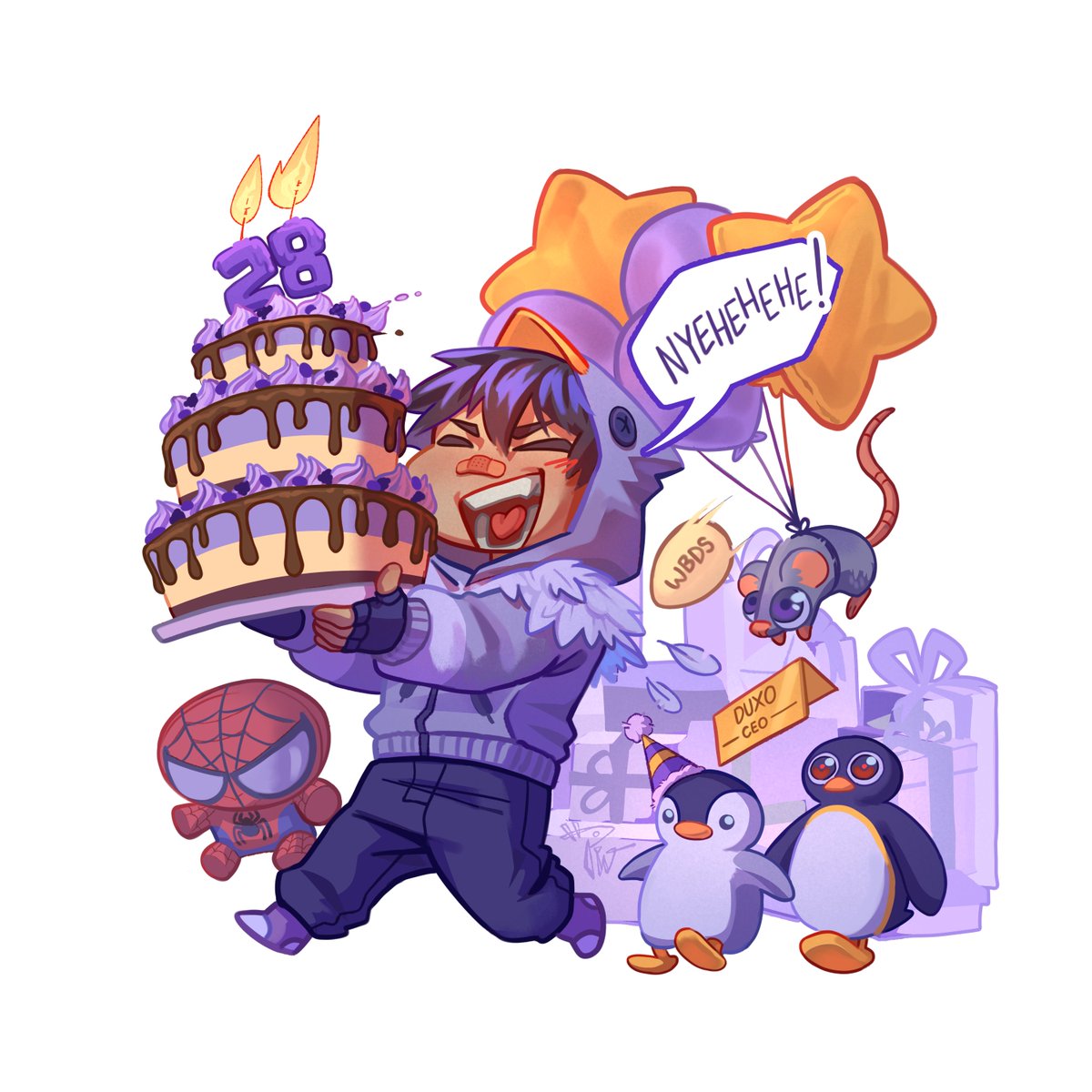 Piolingo_93's tweet photo. Muchachos es el cumple del CEO💜🐧
La verdad siempre estaré agradecida por su contenido y sus historias (maldita sea es cine 🗣️‼️) que inspiran a toda la comunidad ✨
Que la pases chévere @Duxorethey 
#duxo28bday #duxofanart https://t.co/vQxQ1ABpXS