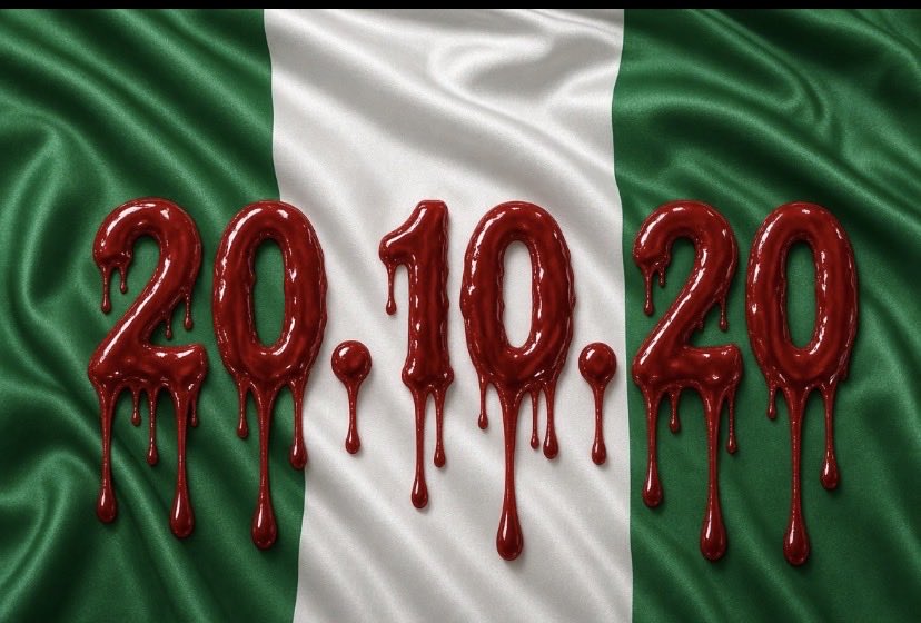 TimiJulius123's tweet photo. Every October 20, the memories return, bringing a pain that words can never fully express. End SARS left a wound in our heart that time has never truly healed. 💔🕊️We will not forget….

#LekkiMassacre #EndSARSMemorial https://t.co/MMIPMpu1fx