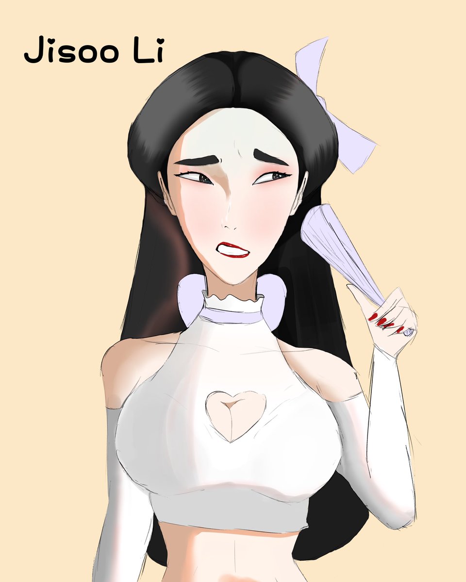 How862's tweet photo. New character debut! This one stumbled her way into the demon skunk realm. To make things worse, she has Mephitophobia! I don’t think she’ll be having a good time https://t.co/660x2aMi1v