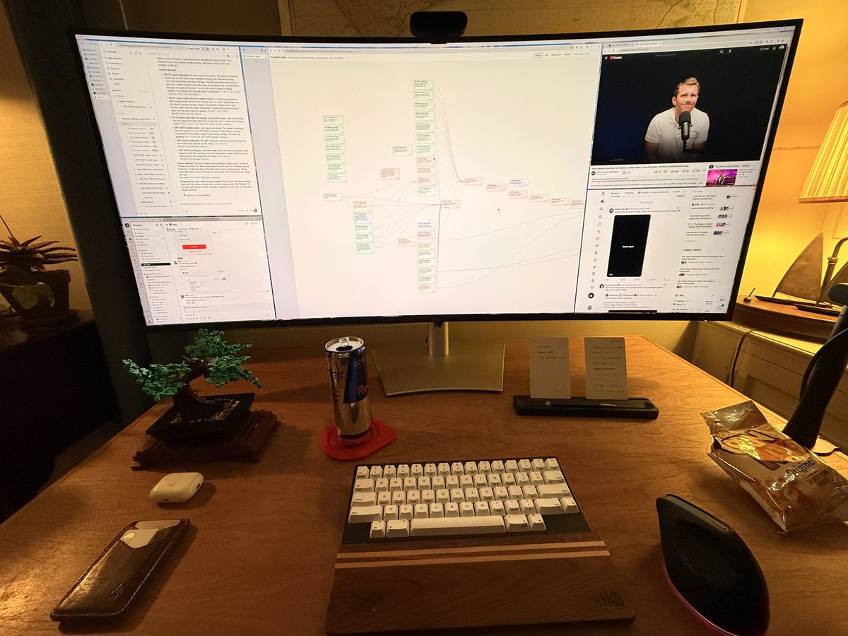 ryancarson's tweet photo. Up late shipping v3 of @HelloUntangle 

@DevinAI + @redbull + @20vcFund + @CornNuts https://t.co/4N6VQZ4rE8