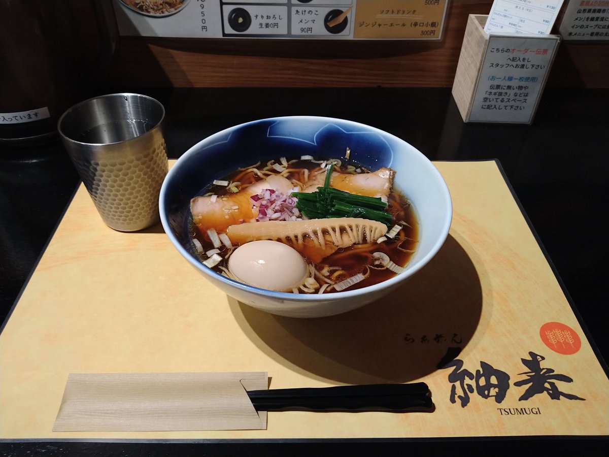 mhara78's tweet photo. 新潟のラーメン屋さんで生姜醤油らぁめん味玉トッピング！ https://t.co/G4H38DamM8