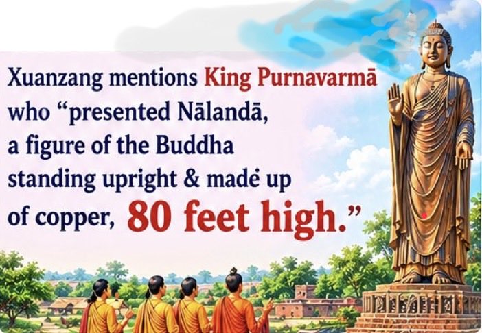 InstVarsovienne's tweet photo. @PrasunNagar King Purnavarman….a descendent of Ashoka, likely the owner of copper mines and ocean going ships which carried it to ancient Nalanda, India - before the 5th century CE? #Purnavarma #Nalanda #Tuguinscription #Pallava #Tamil #Ashoka https://t.co/19qyQB2d5g