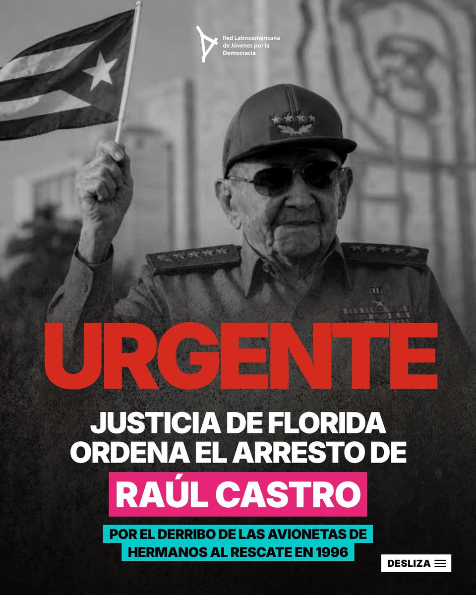 JuventudLAC's tweet photo. ⚖️ 30 años después, la justicia sigue buscando respuestas.

La orden de arresto contra Raúl Castro reabre un caso que Cuba nunca pudo borrar de la memoria.

🕯️ Por Armando, Carlos, Mario y Pablo. La impunidad no puede ser eterna. https://t.co/jOgvqZpLHg
