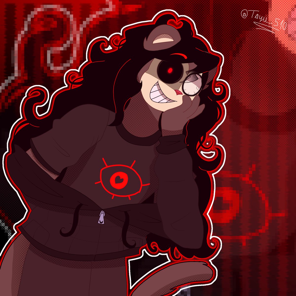 Tayu_510's tweet photo. Day 18: Evil Max 
Day 19: Evil Jimmy
Day 20: Evil Hope

(Evil Max dressed up as John Doe 😳❤️‍🔥)

(Evil Jimmy was dressed as the Joker in the Batman series; Evil Hope was dressed as Black Star in a 2003 episode of Teen Titans)

#Maxtober #maxtober2026 #maxdesignpro #MDP https://t.co/RzqDvE4Mw7