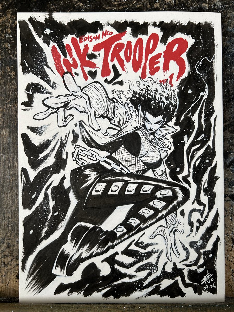 neocomicart's tweet photo. Absolute Zatanna! Ink Trooper Blank Cover Commission. Got hit hard by the con crud after coming back from NYCC 😵‍💫 https://t.co/81vIjIxUq3