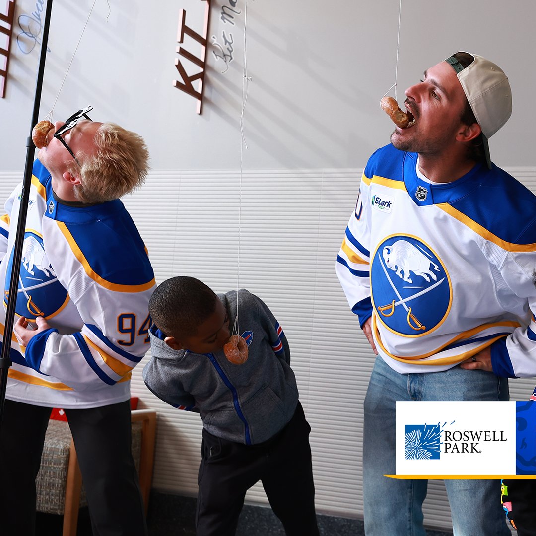 BuffaloSabres's tweet photo. Our guys had a special day throwing a Halloween party for our friends at Roswell Park! 

See more photos from today → https://t.co/4esV9tGz7w

#LetsGoBuffalo | @RoswellPark