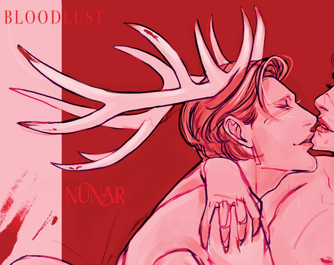 blessedapollo's tweet photo. Hey lovelies! The #Hannibal Bloodlust Zine is now available to preorder~! Go grab your copy for a bunch of spicy Hannigram fanworks including art from yours truly! ❤️ https://t.co/YNdGeRVkBf