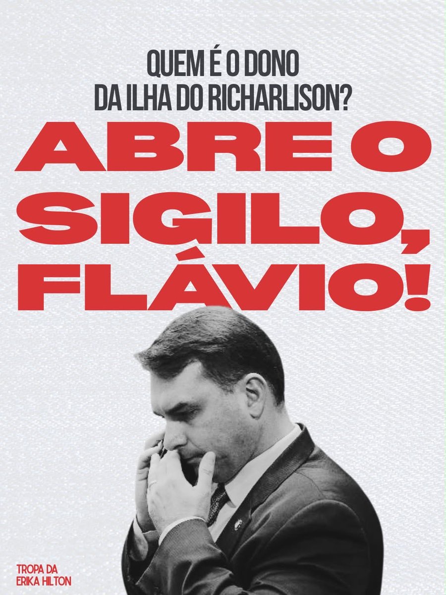 emilia_rocha's tweet photo. ABRE O SIGILO, FLÁVIO
#AbreOSigiloFlávio
#LulaAbriuOSigiloFlavioArregou https://t.co/exoXtkuAlZ