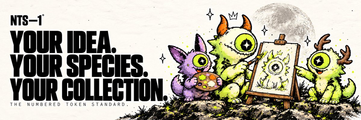 NTS1_standard's tweet photo. Your idea. Your species. Your collection.

Anyone can create a collection on NTS-1. Choose its name, species and rules, with a cap of 100–10,000 members.

What will you create?

https://t.co/FyRQHh76Nd https://t.co/eoTxUvG0nK