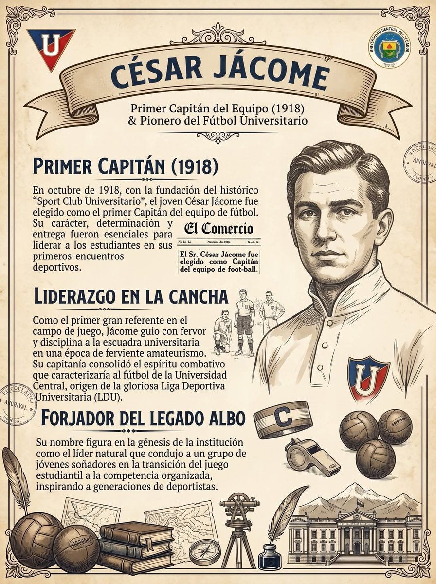 bandadeldu's tweet photo. MÁS HISTORIA DE @LDU_Oficial EL PRIMER CAPITÁN DEL EQUIPO Y EL PRIMER TÉCNICO, EN ESE TIEMPO LLAMADO INSTRUCTOR. #108AÑOSLDU https://t.co/dlOggVKe71