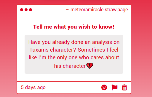 meteoramiracle's tweet photo. i do have an analysis of tied 2 order in the works, anon! in the meantime, please take these brief thoughts about tuxam! https://t.co/wKsy4WgVcp