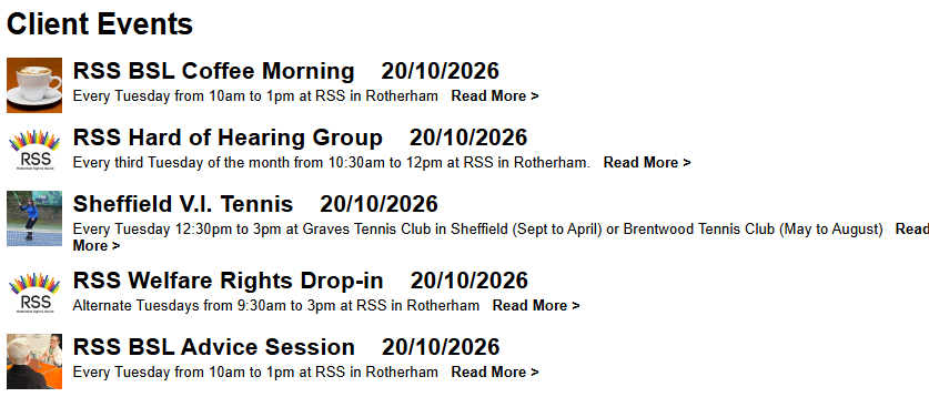 Stag_RosePPG's tweet photo. #Tuesday at Rotherham Sight &amp; Sound 8 Ship Hill, Rotherham S60 2HG - @SRSBCharity 

All events https://t.co/sLvUtjEmS1

🚨Rotherham clients can access Sheffield sessions🚨

#sight #sound #SightLoss #hearingloss #peersupport #livedexperience #BSL https://t.co/Bd1fHQl6Wv