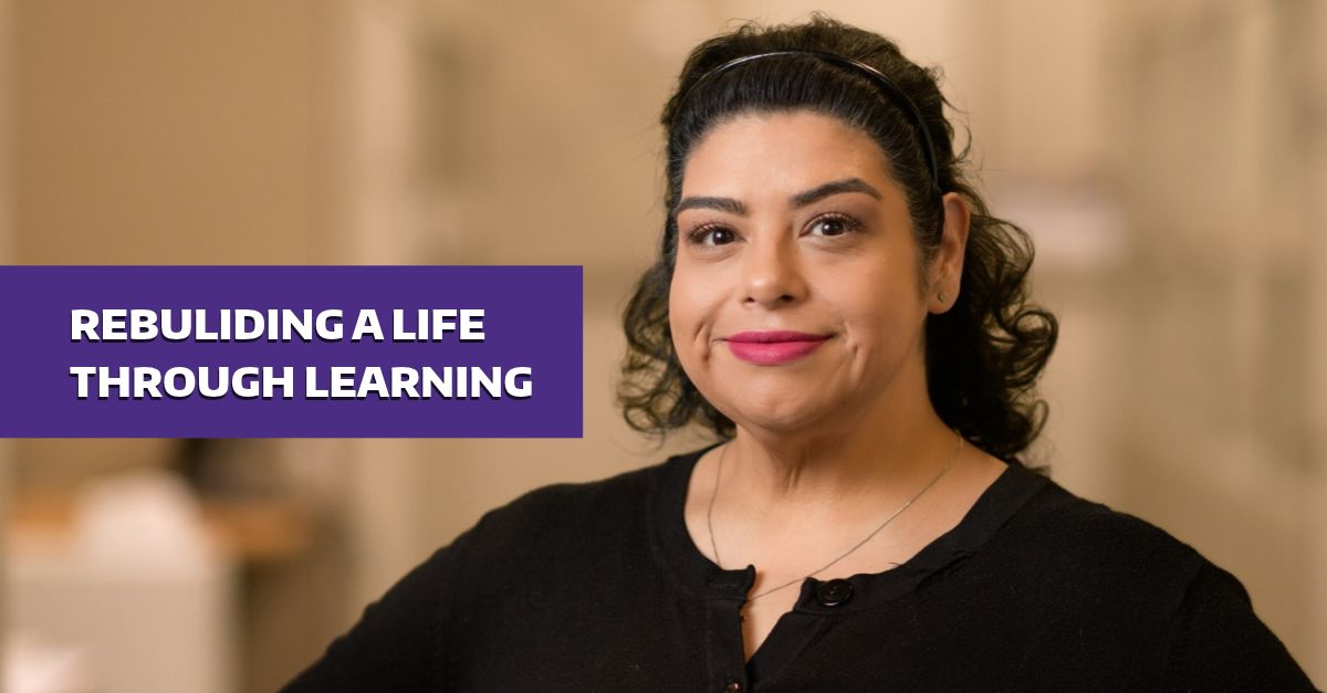 UWContinuum's tweet photo. With support from a #UWCertificateScholarship and Vine Maple Place, Janie Aguilar gained new skills, renewed her confidence and created a brighter future for her family. https://t.co/B2aIQmvG6Y https://t.co/kHq0Ka4aF3