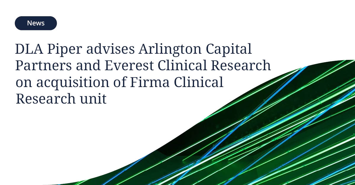 DLA_Piper's tweet photo. DLA Piper advised Arlington Capital Partners and Everest Clinical Research (Everest) in their acquisition of the Biometrics and Data Services business unit of Firma Clinical Research (Firma DS).

Read more: https://t.co/ss3qGmgqPT https://t.co/zJJFf4VH8A