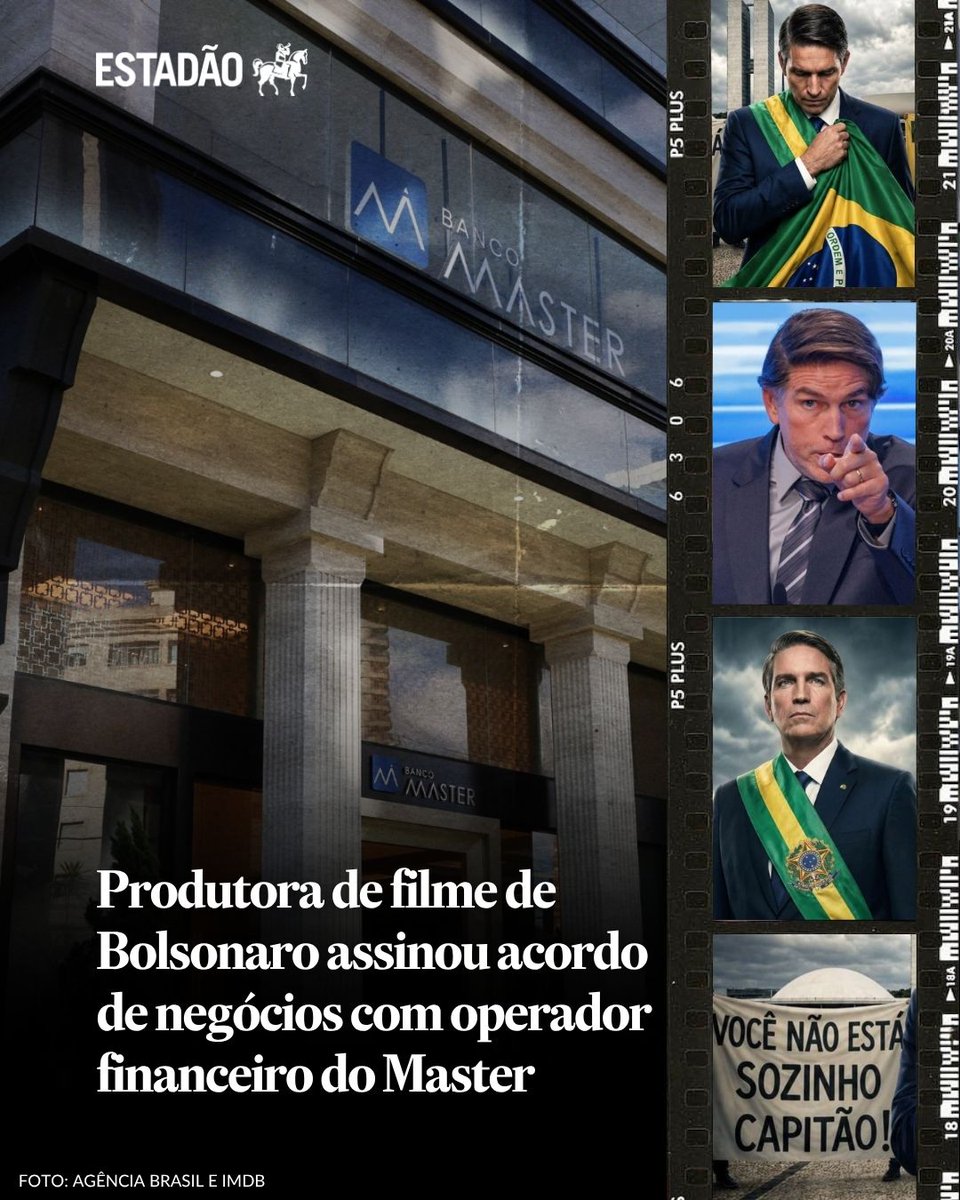 Estadao's tweet photo. CASO DARK HORSE | Produtora de filme de Bolsonaro assinou acordo de negócios com operador financeiro do Master → https://t.co/4QwBxNTwo1

Documento indica que Karina Gama teve contato direto com banco de Vorcaro um ano antes de dar início às tratativas sobre ‘Dark Horse’; defesa afirma que ‘suposto acordo’ não resultou em negócios com Master