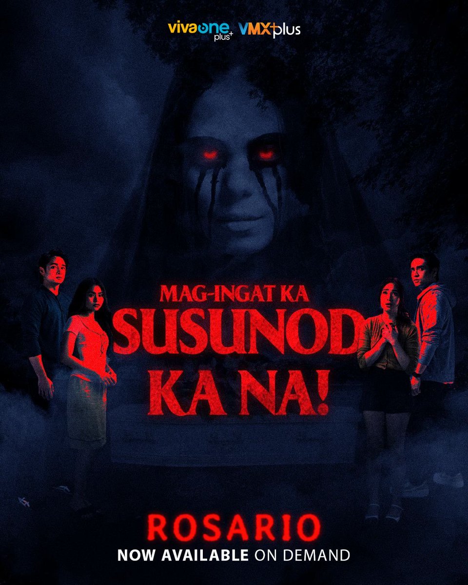 vmxplus's tweet photo. Wala kang kawala sa sumpa! 📿

Experience another Pinoy horror movie based on a Filipino superstition. 

Watch ‘ROSARIO’ Now Available on Demand for only P499!
https://t.co/ou7Uyyo93w

#Rosario #RosarioMovie https://t.co/83ewwkMH9Q