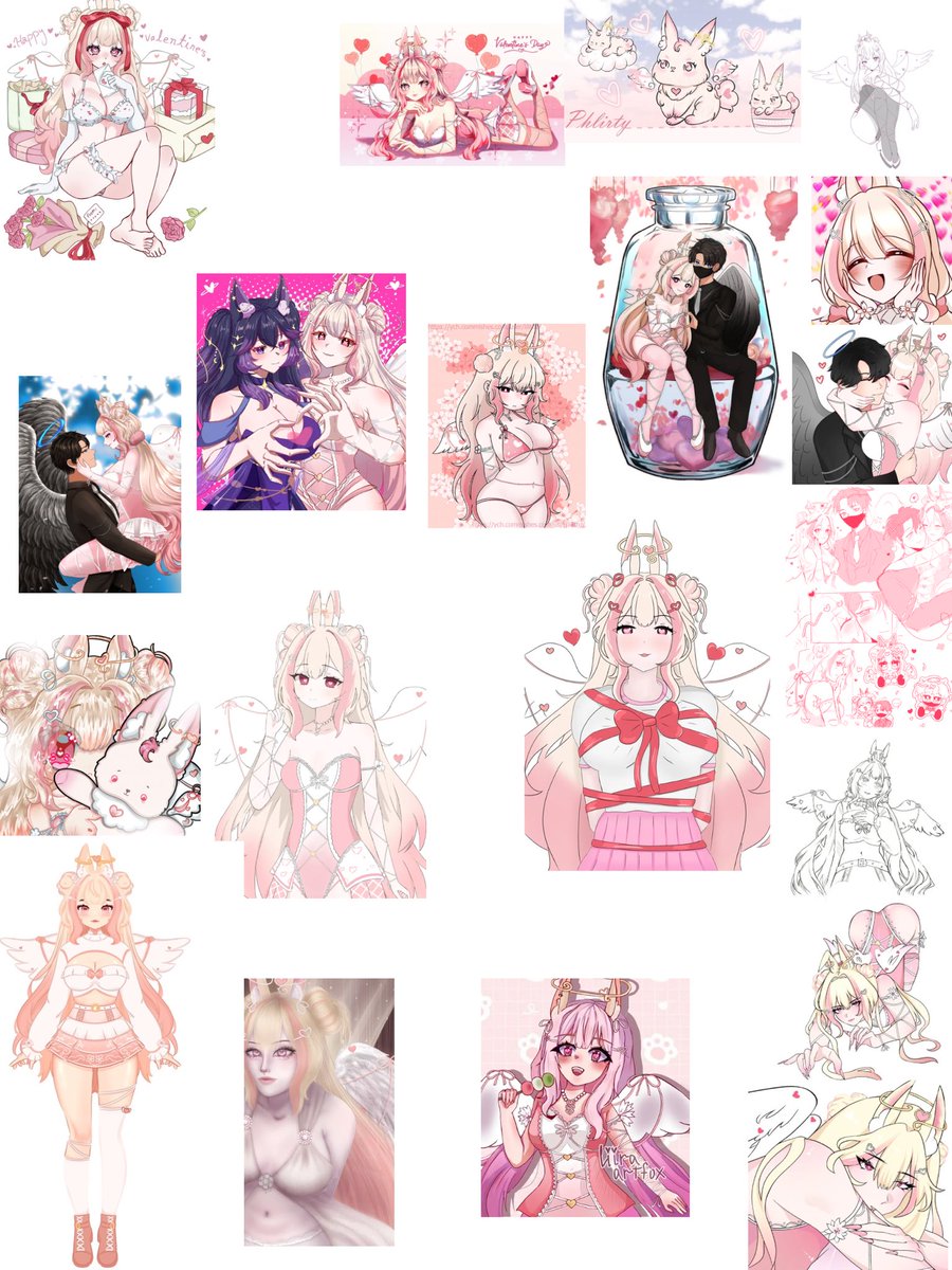 AhriVT__'s tweet photo. First image is included in asking price (but I’m asking for about $300 lower than the value of everything in image 1) second image is everything not included in asking price) bottom left of image 2 is model art by #ashliedoesart and top left of image 1 is design art by #arraveri) There are some other miscellaneous pieces I’m finding here and there that I don’t have access to on my phone as well