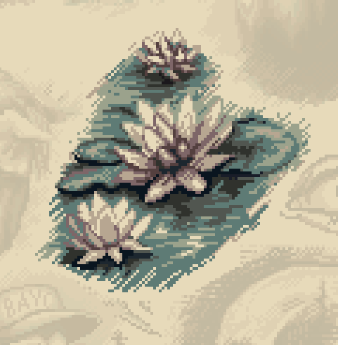 anza__c's tweet photo. Day #1167 on @basepaint_xyz : Charcoal and Sepia Drawings

I painted these blooming water lilies 🪷🪷🪷

#PixelArt https://t.co/GlVslph1J1