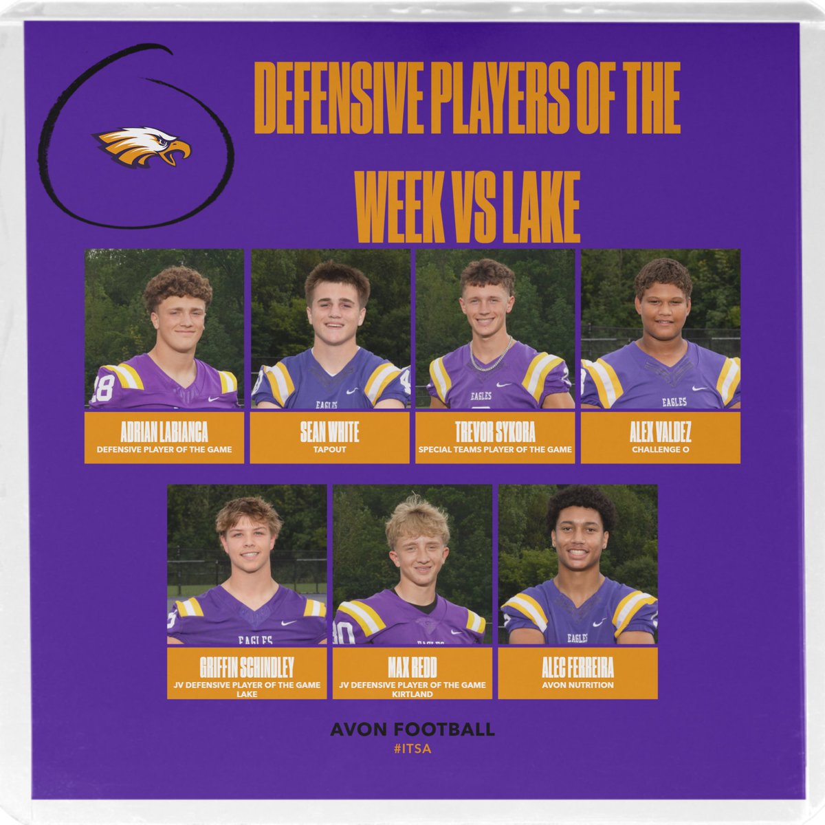 coach_elderm's tweet photo. Week #9 Players of the Week (LAKE) 🏈🇺🇸🦅 #ItsA... https://t.co/l3cyl5dwnf