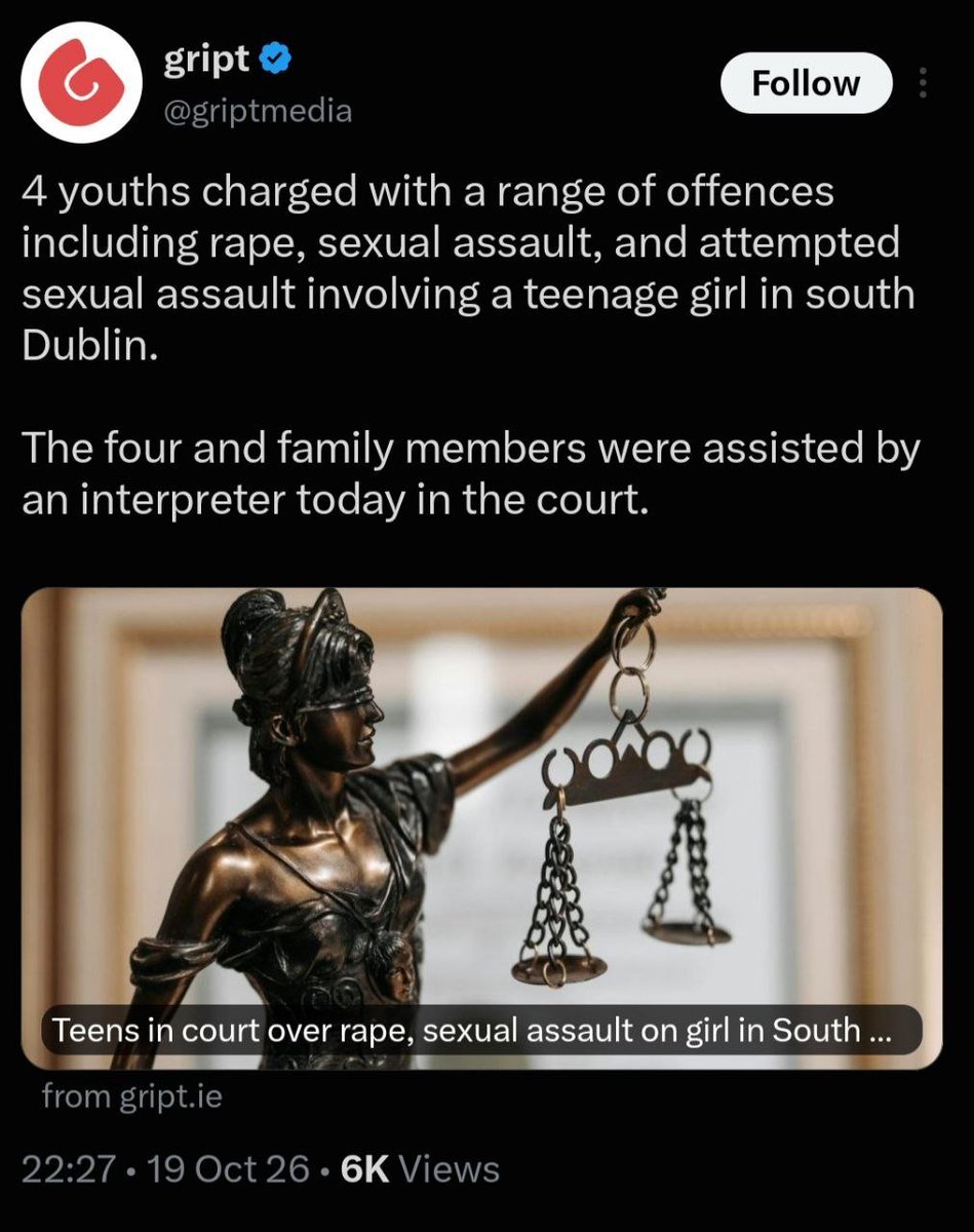 LFJIreland's tweet photo. The government can no longer deny what is in front of the eyes of the people of Ireland.

Why are they allowing this to continue? How many more innocents are to be sacrificed on the globalist altar before they invoke emergency action? Our country is being destroyed from within. There is simply no excuse for silence, either from all of our so-called "public  representatives" or our nation's people. Enough is enough. 🇮🇪

https://t.co/jk1uDvLyqg