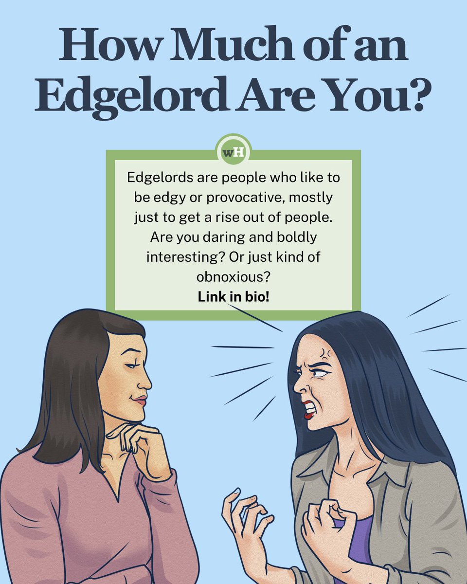 wikiHow's tweet photo. Is it "dark humor" or are you doing too much? 😩 Find out how much of an edgelord you are. 💀

Take the quiz here: https://t.co/oGB8O0x4aZ

#wikiHow #edgelord #quiz https://t.co/ixRum3mrjj