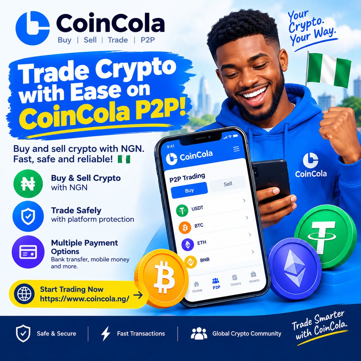 0xhassern's tweet photo. Buy and sell crypto with NGN and explore convenient payment options.
#CoinColaP2P
#CoinColaGiftcard https://t.co/5CqxZgrRIi
