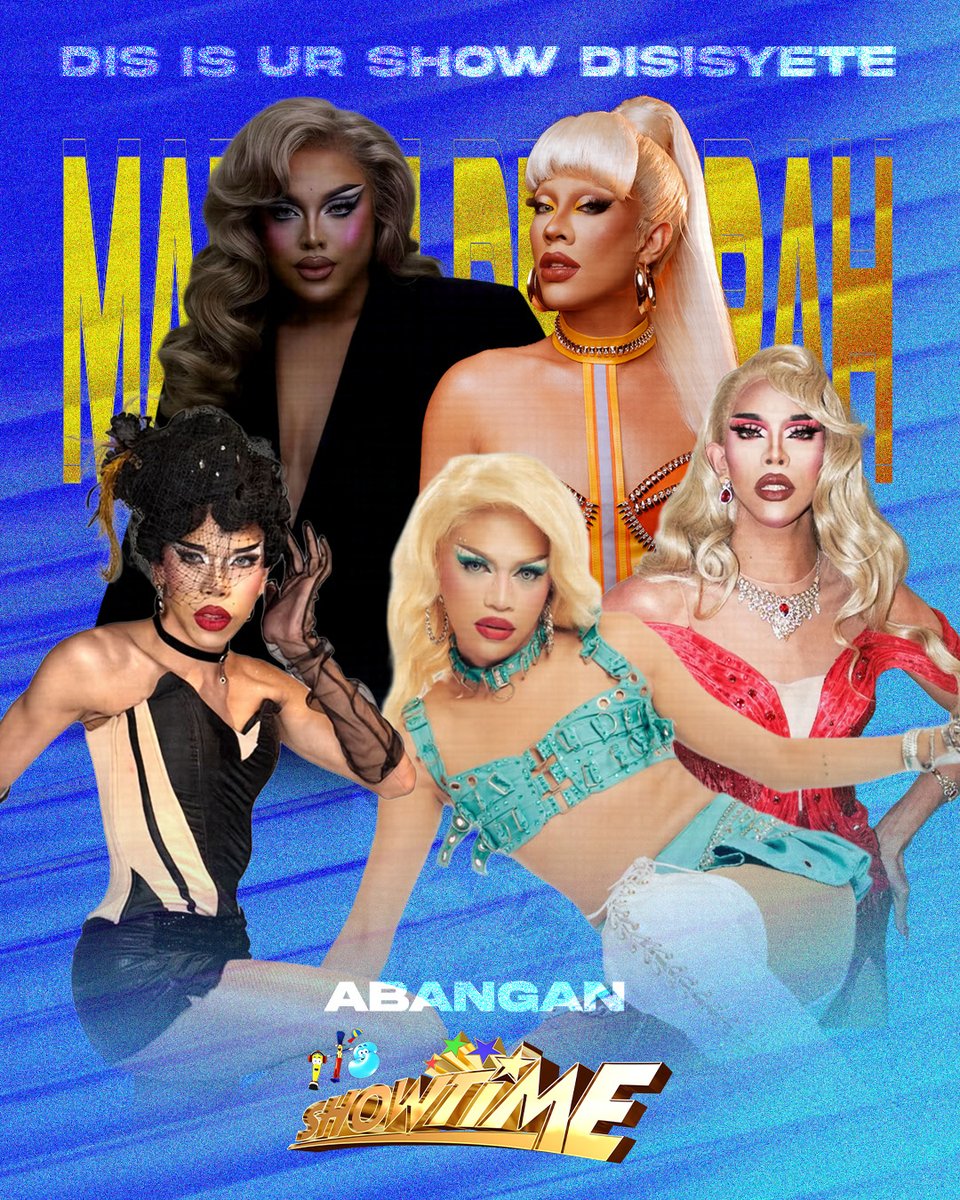 itsShowtimeNa's tweet photo. DRAGPASIKAT NA!

Drag queens VIÑAS DELUXE, TINY DELUXE, TAYLOR SHEESH, and EDSA XXTRA
to join the celebration of It's Showtime's 17th Anniversary this week! Abangan!

#ItsShowtime
#ABSCBN #GMA https://t.co/wm3WNfpzvd
