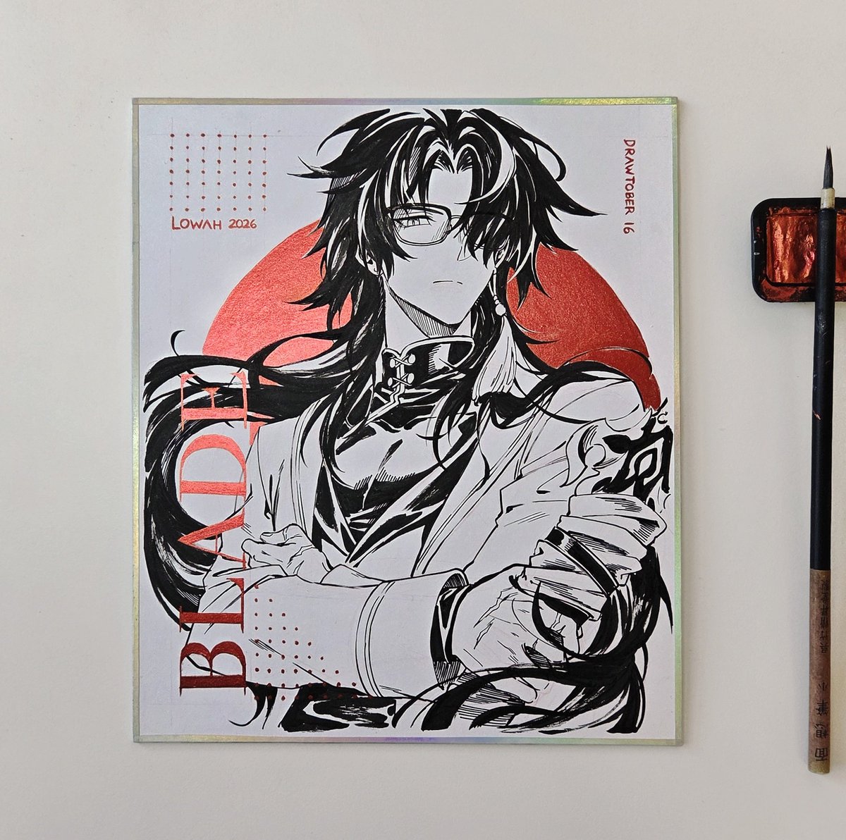 Lowarghh's tweet photo. Drawtober day 16/19
Bladieee 🩸🗡
#hsrblade #drawtober https://t.co/rXH56CBmvx