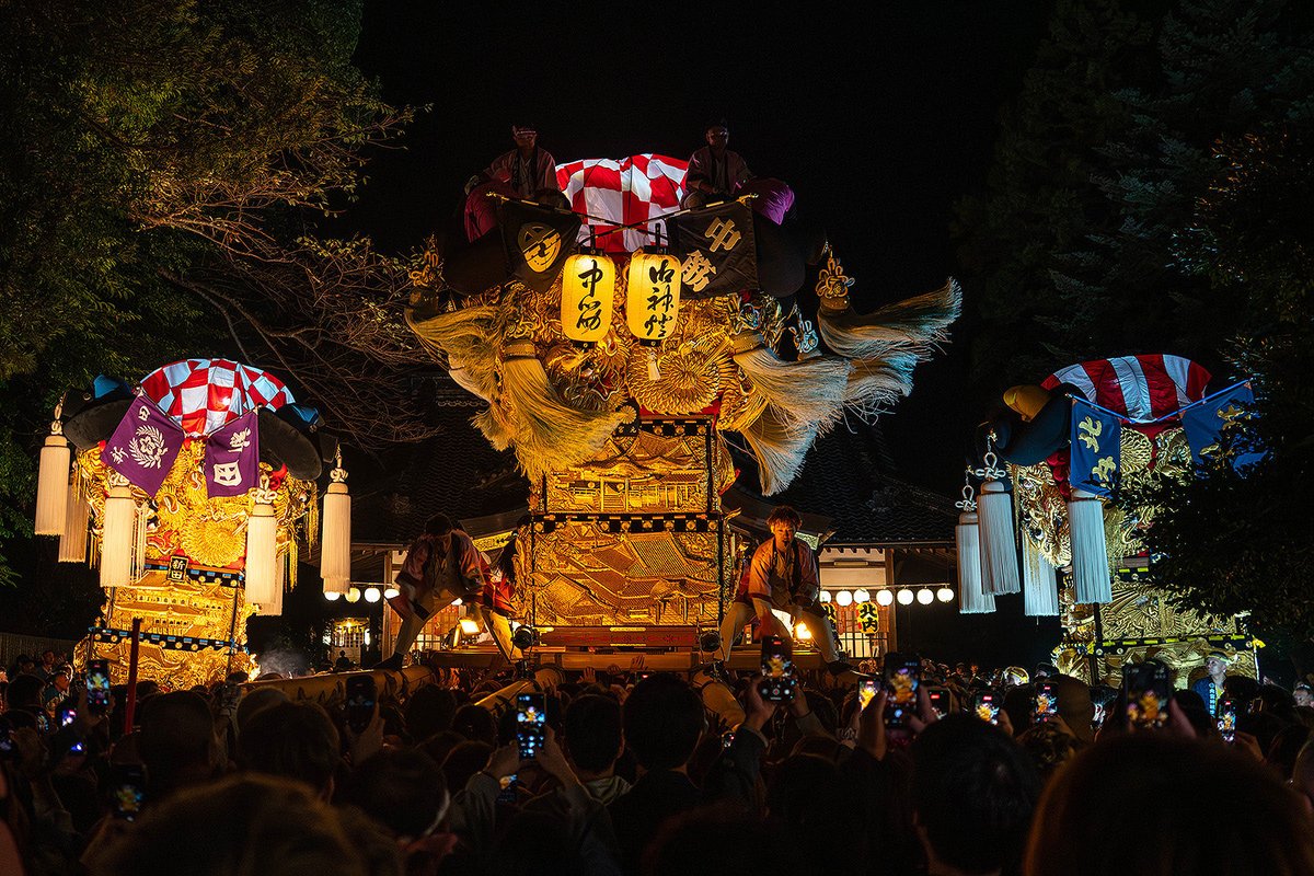 take4zzz's tweet photo. 今年の祭りの様子をボチボチ上げていきます😁と、いっても内宮神社と土居河川敷しか撮れてないんですけど😅
#内宮神社 #内宮神社かきあげ #中筋太鼓台 https://t.co/Mjnyk6GX26