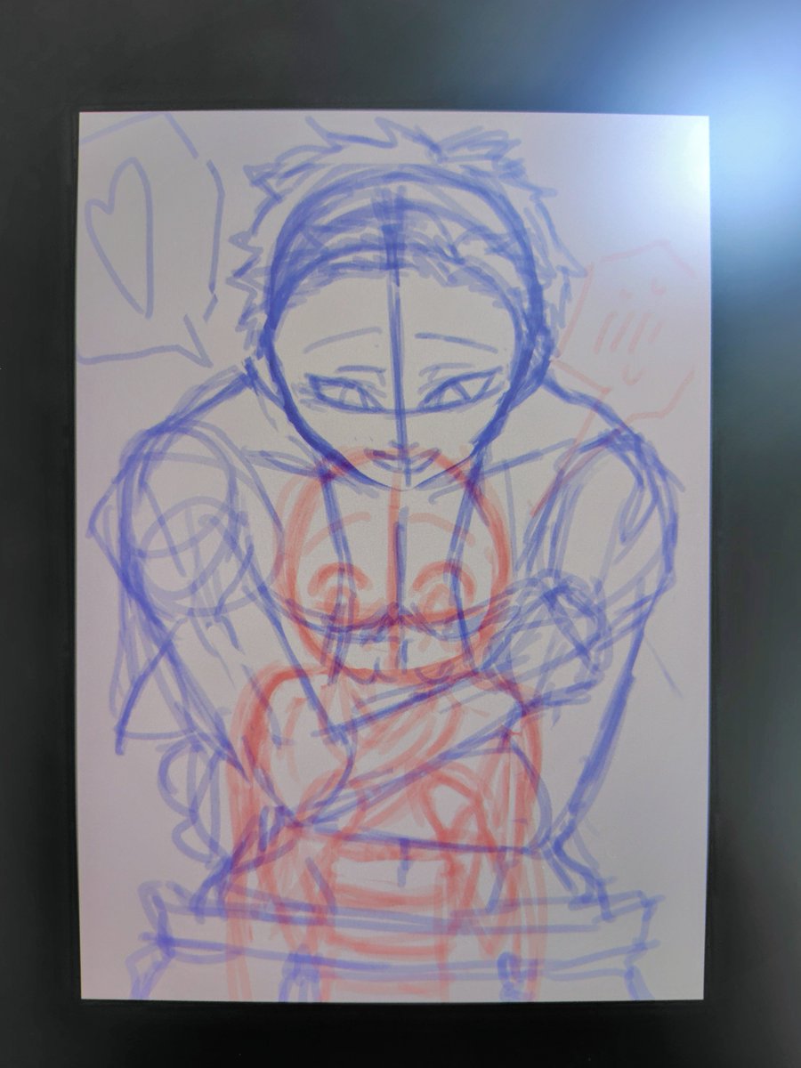 lBnQCMNkEgl2vkJ's tweet photo. ラフからこうなるから絵描くの楽しい https://t.co/zSiKg3wDGO