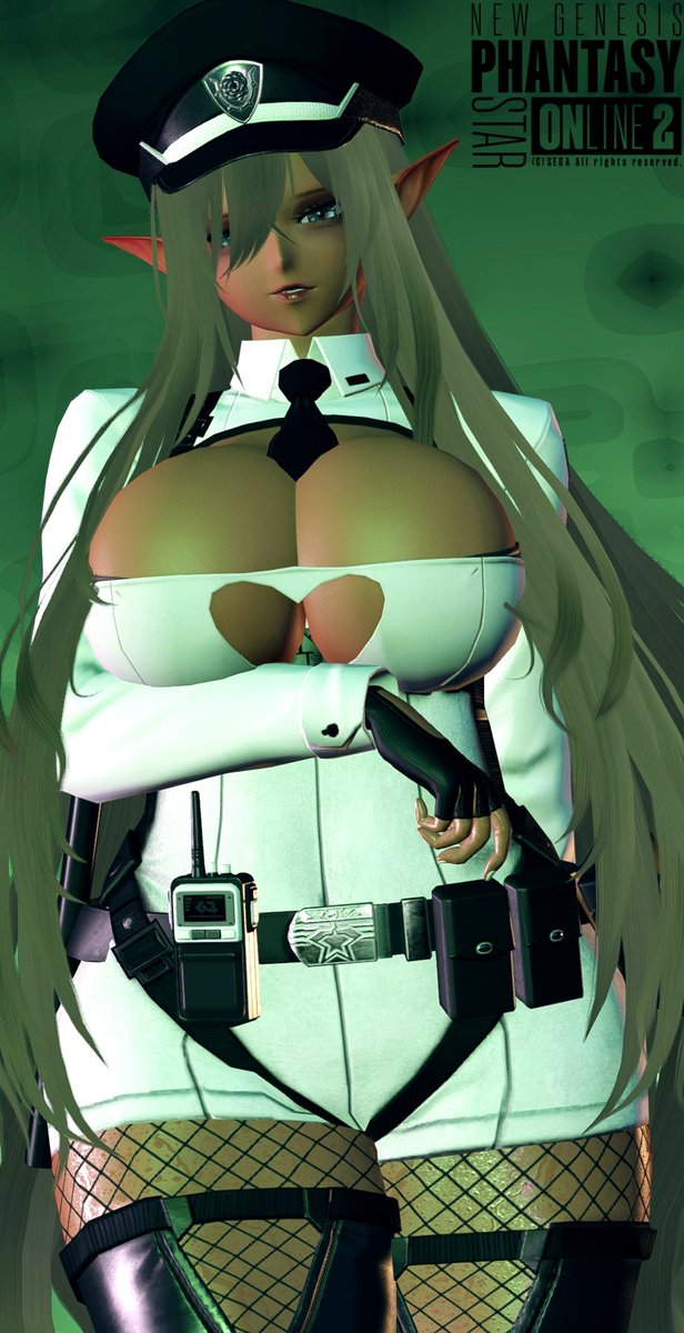 Sniple_PSO2's tweet photo. St- Stop looking at me like that, Y- Your under Arrest 
#PSO2NGS
#PSO2NGS_S︎S 
#PSO2GLOBAL https://t.co/28C3za4DWQ