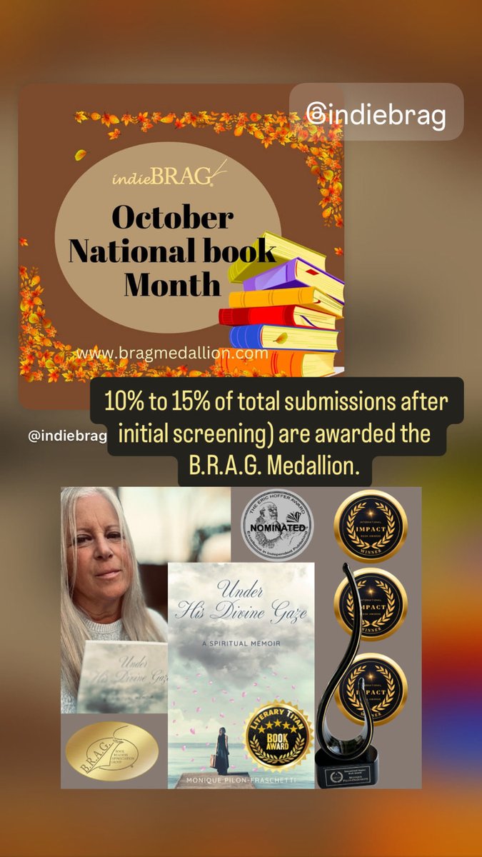 MoniquePilonF's tweet photo. #indiebrag #awardwinningbooks #awardwinningauthors #indieauthor #underhisdivinegazeaspiritualmemoir https://t.co/d9x5ZnfXMr