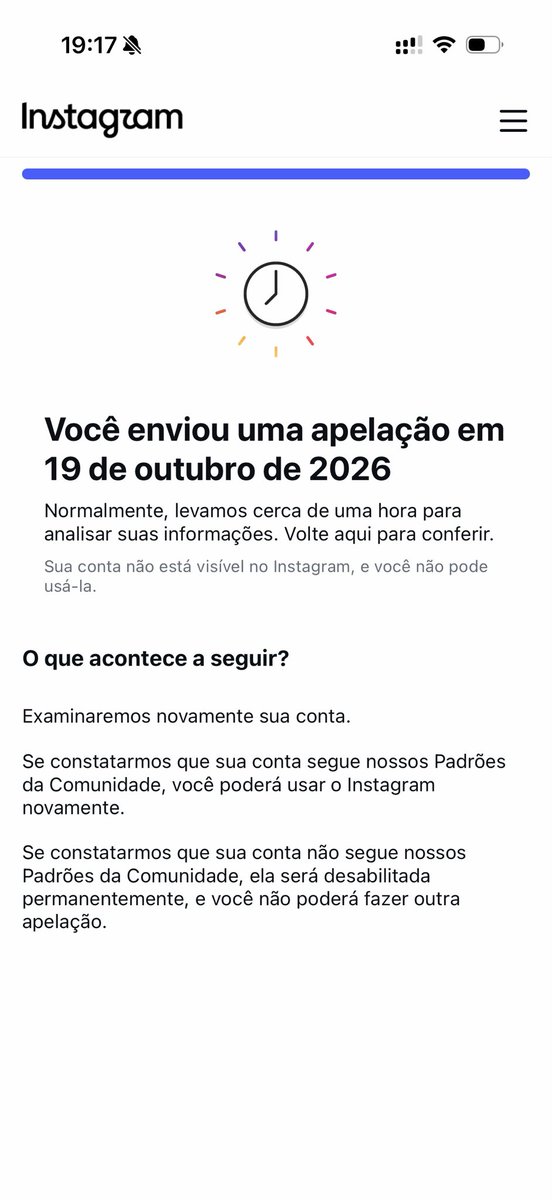 ferralveso's tweet photo. @alpretoo A minha está passando por análise, do mais absolutamente NADA, tenho insta a mais de 9 anos e isso nunca aconteceu https://t.co/pc5AwNxgbf