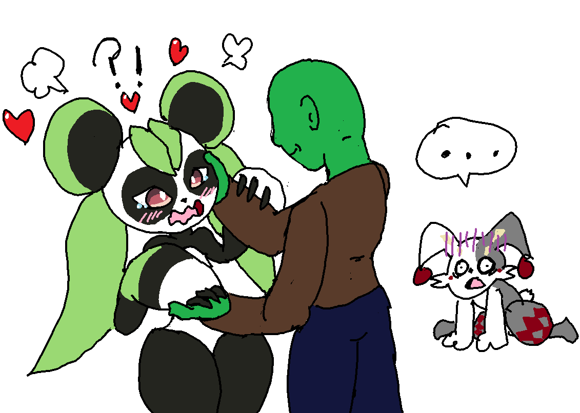 paintdoodleanon's tweet photo. "The time has come! Shoot my shot! Instant rejection, that’s all there is!
The techniques of love were never passed down... Lingering regret, that’s all there is!"

Is Leafan doomed to be alone? Maybe not.
Doodles from July. https://t.co/QRi5hfdLFV