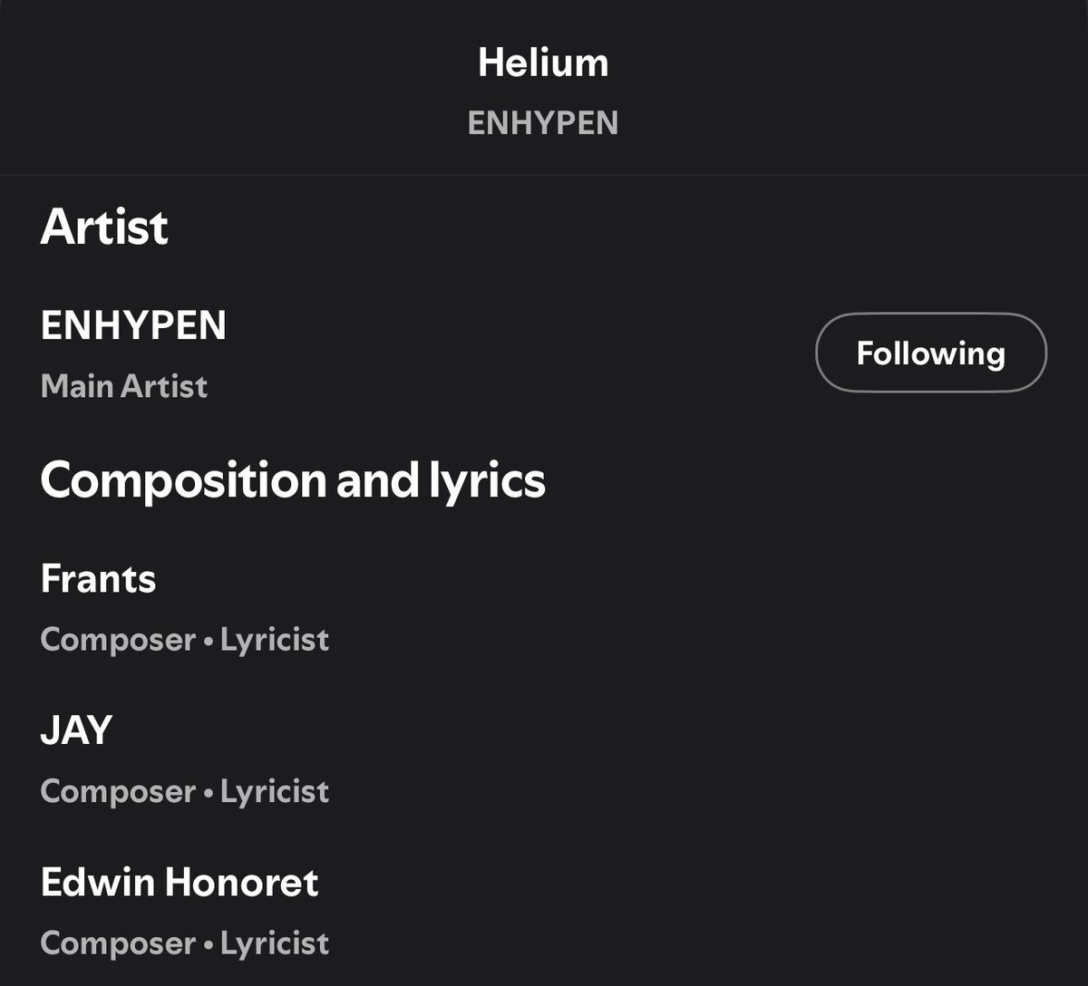 kuugiiiii's tweet photo. Acting like ENHYPEN is prohibited from making music. Mind you, Jake was the first ENHYPEN member to receive a songwriting credit with the legendary “SHOUT OUT.” Jay and Jungwon have also produced and participated in making music.
If HS wanted to make music his own way, why did he debut in a group in the first place? No one promised him that he would become ENHYPEN’s producer. Does he even have the ability to produce music for ENHYPEN? 
Of course, he needed to build his fanbase within ENHYPEN first. That’s why he said ENHYPEN was his first career. Disgusting