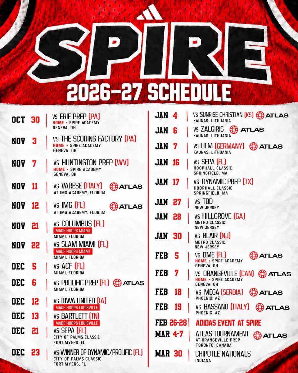 SPIREHoops's tweet photo. 2026-27 🗓️ https://t.co/Brb4XHKBvk