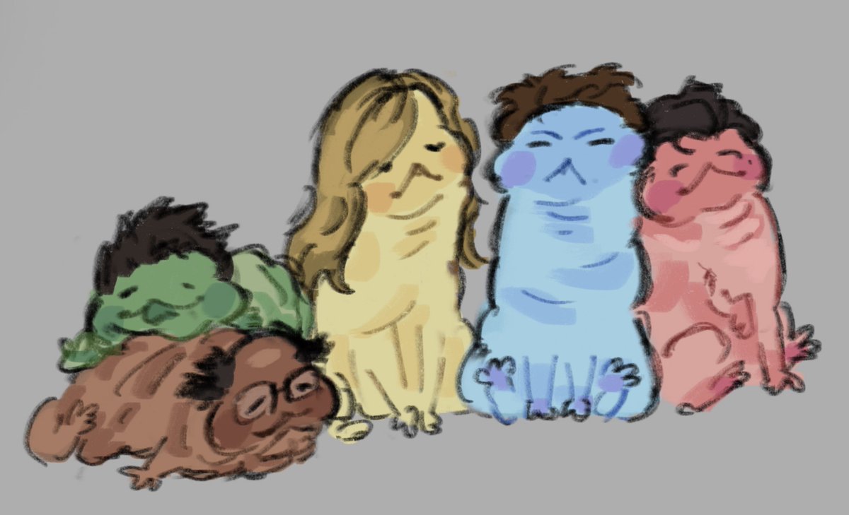 wipibilli_'s tweet photo. here is the gang as pingus https://t.co/zKtEhr4smM