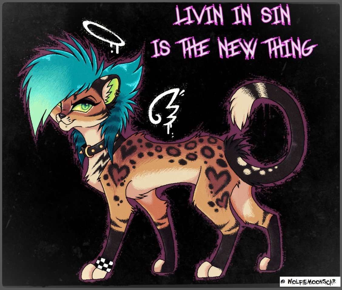 WolfieMoonscar's tweet photo. Cayla fukin slays! <333
Back from BLFC! Here's a bit of art of my Tilcayo, Cayla to ease back into the work flow 🖤💅
#mspaint #tilcayo #emo #scene #furries #digitalart #fursona #leopardustilcayo https://t.co/Q7tUmk742b
