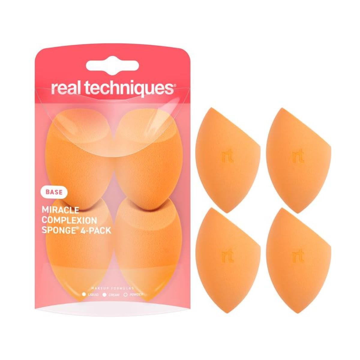 DailyDealDropUS's tweet photo. 53% off a makeup bag staple: Real Techniques' Miracle Complexion Sponge 4-pack is $8.99, down from $19. Latex-free, 4.8★ from 19K+ reviews, 20K+ bought last month. Sold by Amazon. Easy stocking stuffer. #ad #AmazonAffiliate 
https://t.co/Ho6QmfGEgy https://t.co/EjJRgtCHbO