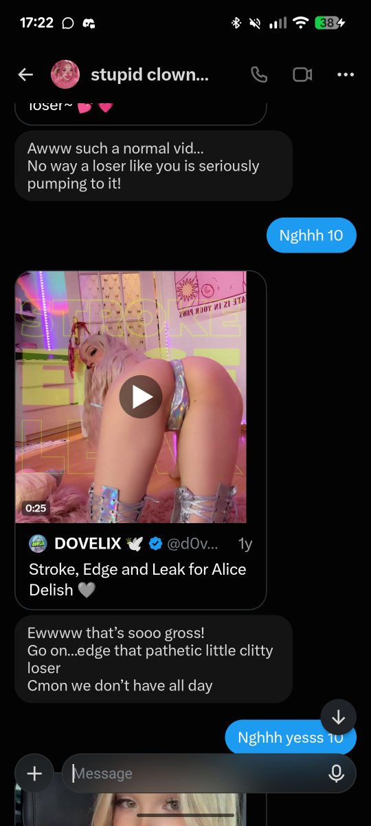 DOMCLICK234's tweet photo. I'm a gross little gooner who lost to @wankbattler2346 and is going to cum on command for them. Please battle them 

#wankbattle #wankchat https://t.co/iYh7K0SagI